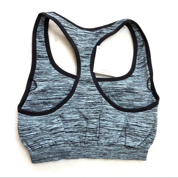 Nikibiki Racer Back Sports Bra Aqua Marin Size M/L - Picture 2 of 10